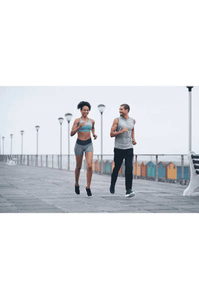 2 people running for exercise 